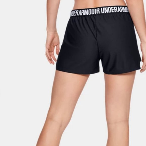 🌹 SALE 🌹 Under Armour Play Up Black Shorts 2.0 Womens Size M L 1264264 002 - Picture 2 of 5